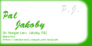 pal jakoby business card